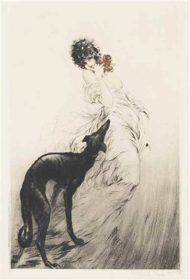 Louis Icart | 'ORCHIDS' (1937) | MutualArt