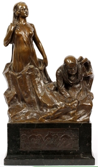 goddess with peasant - Rob Saudek