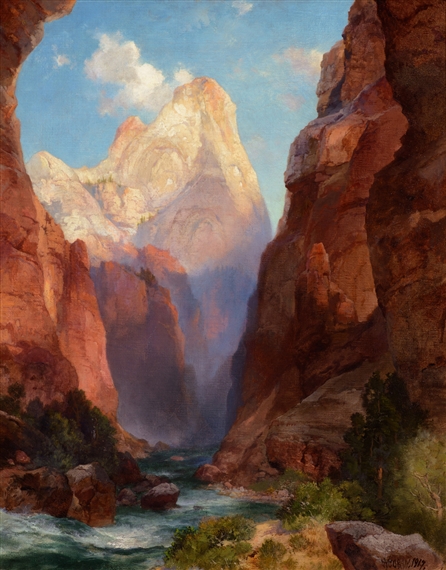 Thomas Moran The Rio Virgin Southern Utah 1917 MutualArt