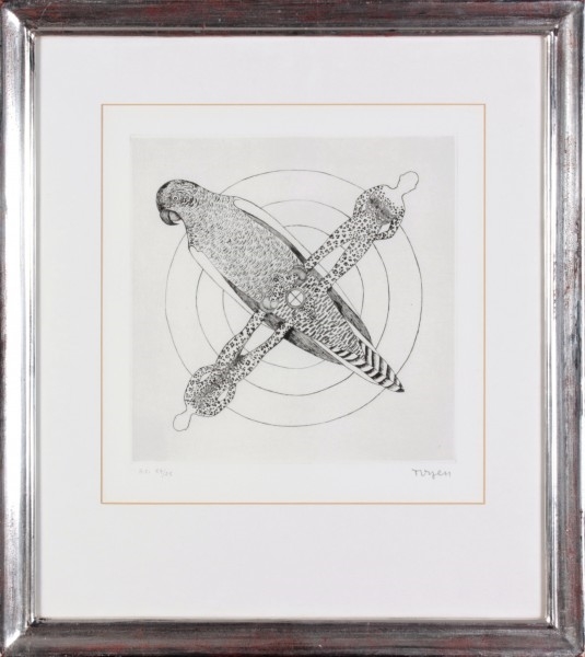 Artwork by Toyen, Shooting range, Made of dry point