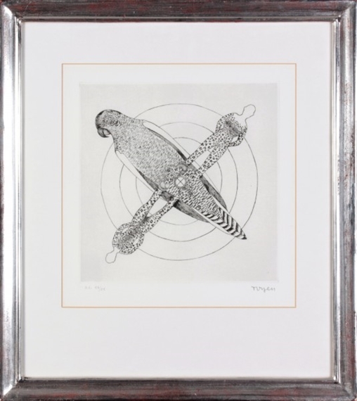 Shooting range by Toyen, 1973