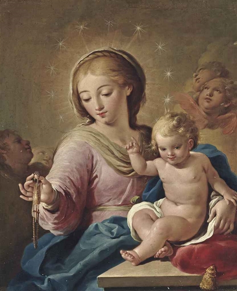 The Virgin of the Rosary by José Camarón y Boronat