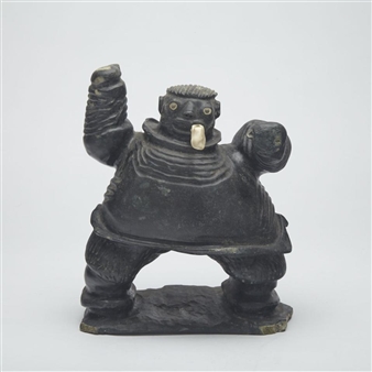 MAN WITH PIPE - Peter Kiahingnaq