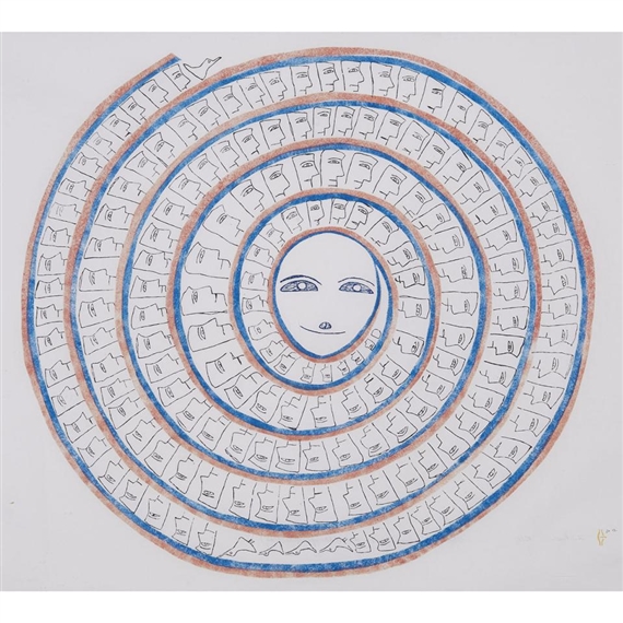 THE PEOPLE by Jessie Oonark, 1985