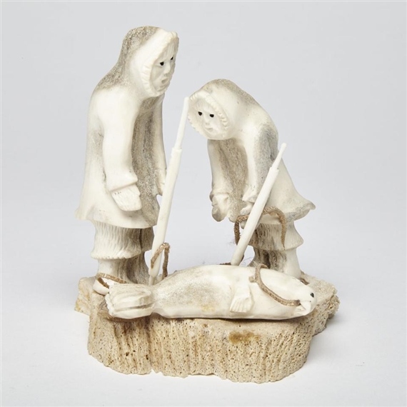 Hunters with Seal by Guyasee Veevee