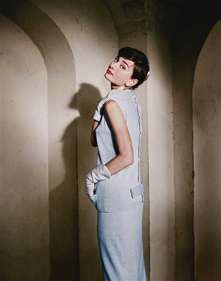 AUDREY HEPBURN AT 'LA VIGNA', ITALY, 1955 by Norman Parkinson, printed 2016