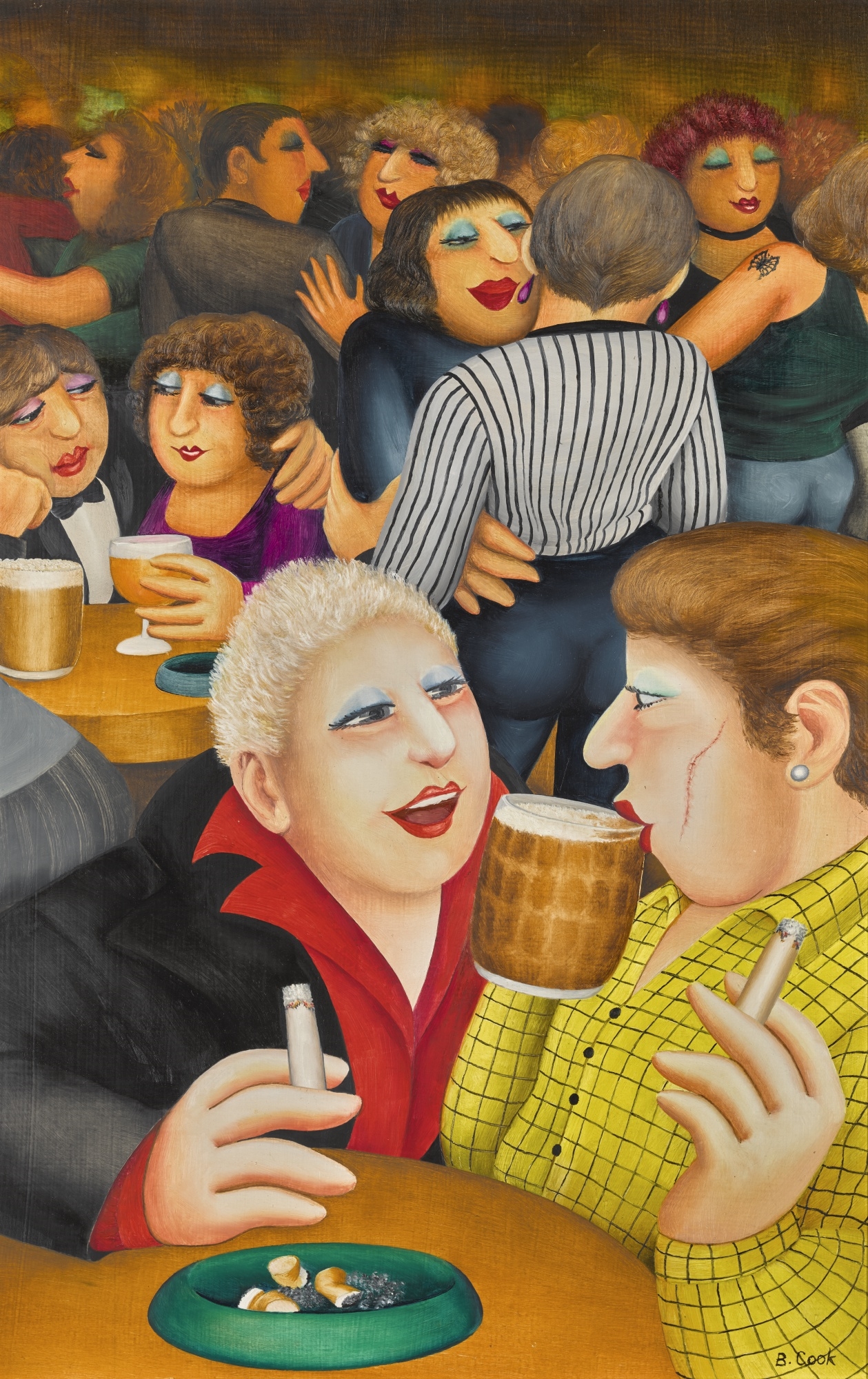 Beryl Cook | IN THE CLUB (1986) | MutualArt