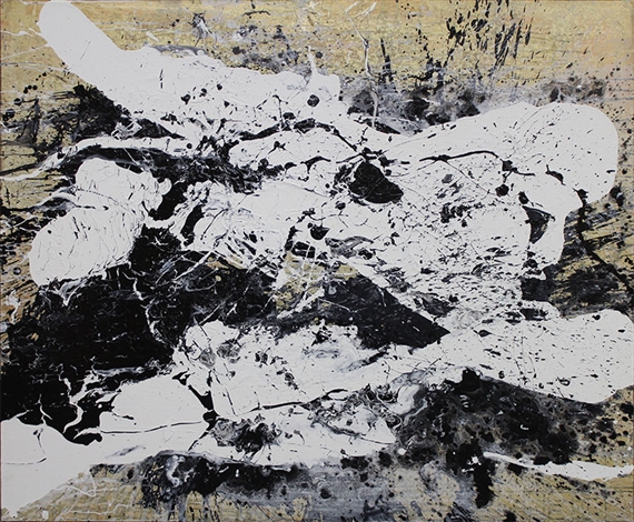 UNTITLED BLACK/WHITE/GOLD by Bradford Stewart