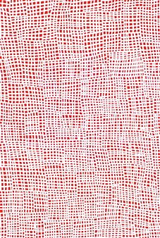 Body Painting (White on Red) - Abie Loy Kemarre