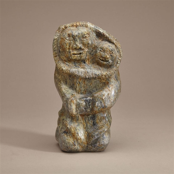 Kneeling Mother and Child by Jonasie Faber, 1977