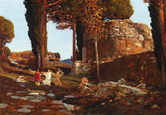 Bachantes near Rome by Max Roeder, 1909