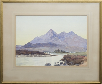 HIGHLAND RIVER LANDSCAPE - Archibald Sandeman