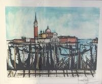 Bernard Buffet | San Giorgio Island in Venice [Maggie] | MutualArt