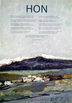 Hon, with Snowdonia houses and school-house - Sue Shields
