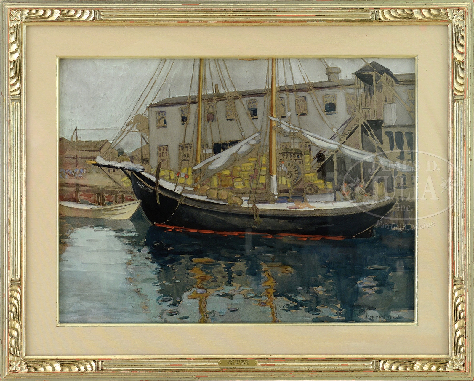 Jane Peterson | FISHING BOAT AT WHARF, GLOUCESTER | MutualArt