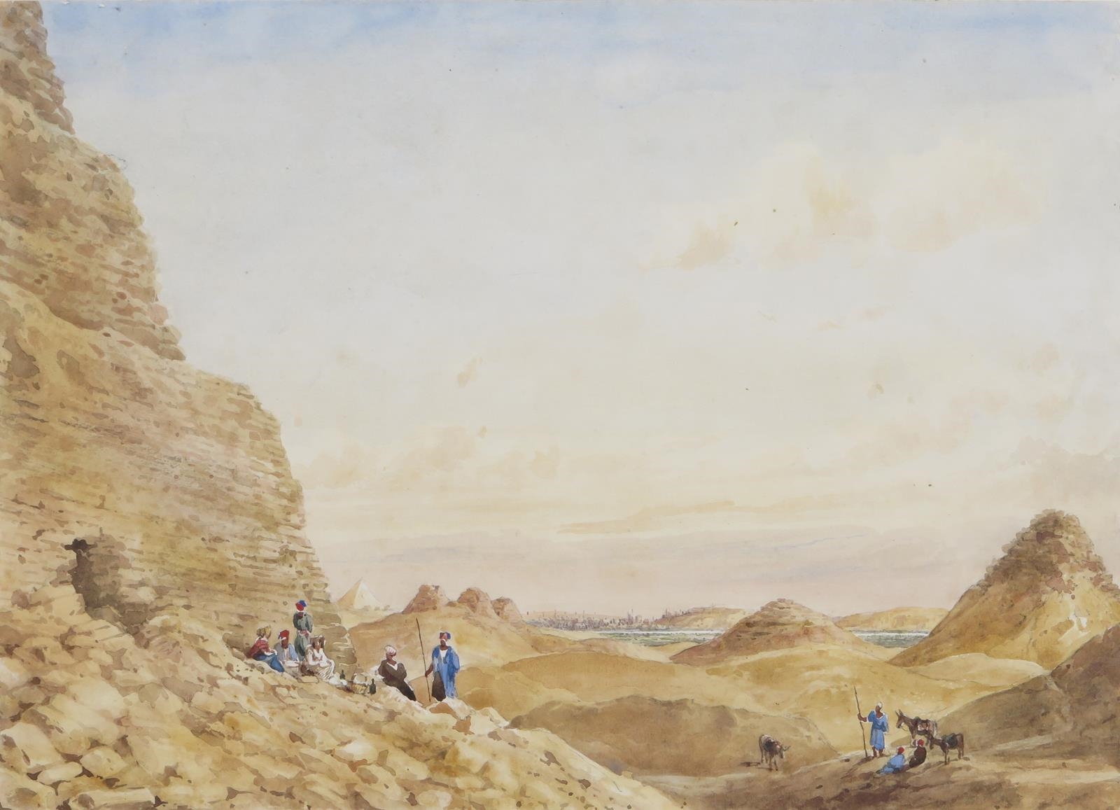 William Prinsep | The Pyramids of Saqqara | MutualArt