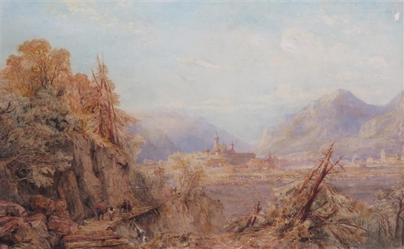 A view of Lucerne by Henry Gastineau