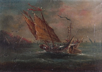 A junk off the coast - Fong Qua