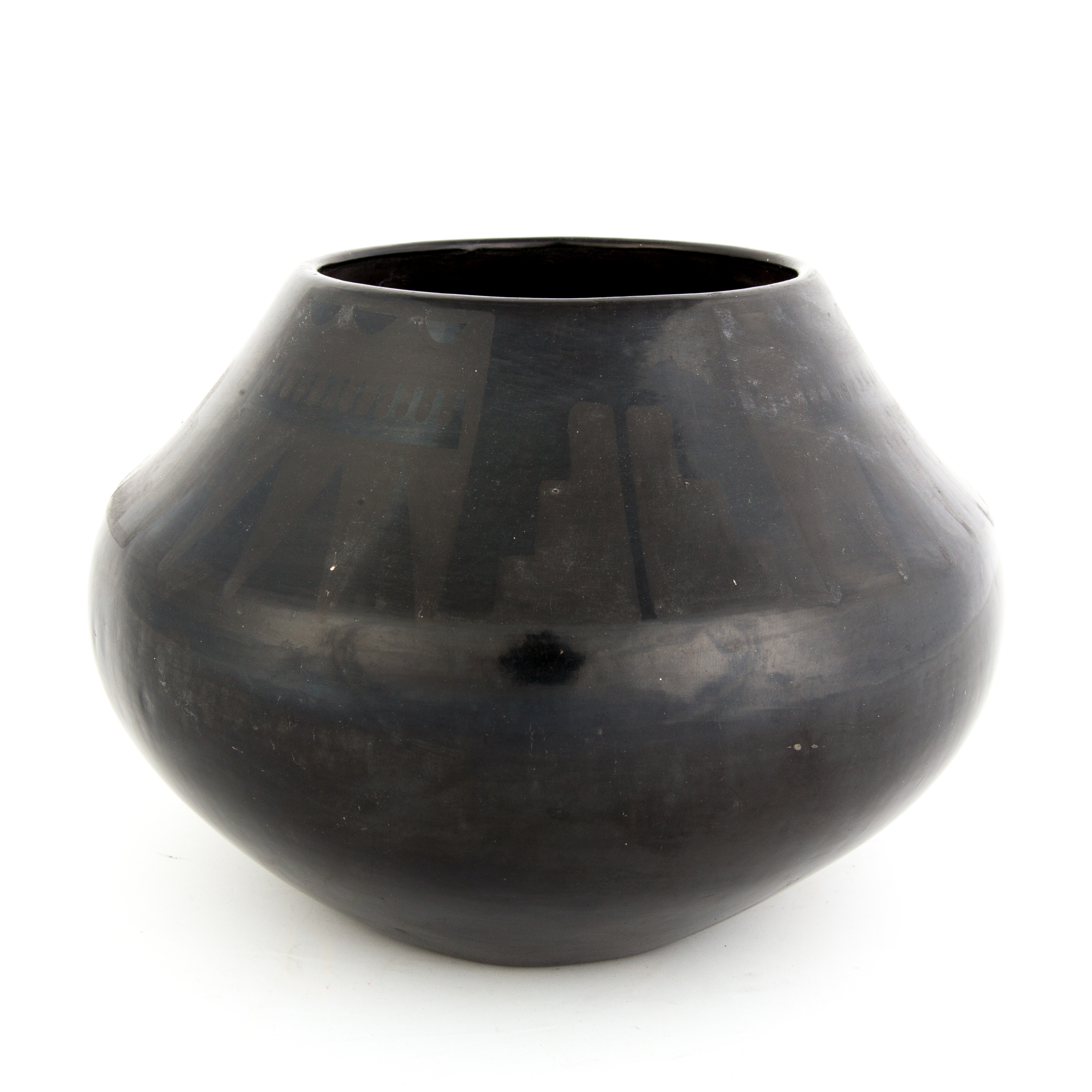 Artwork by Maria Montoya Martinez, Julian Martinez, Ceramic Pot