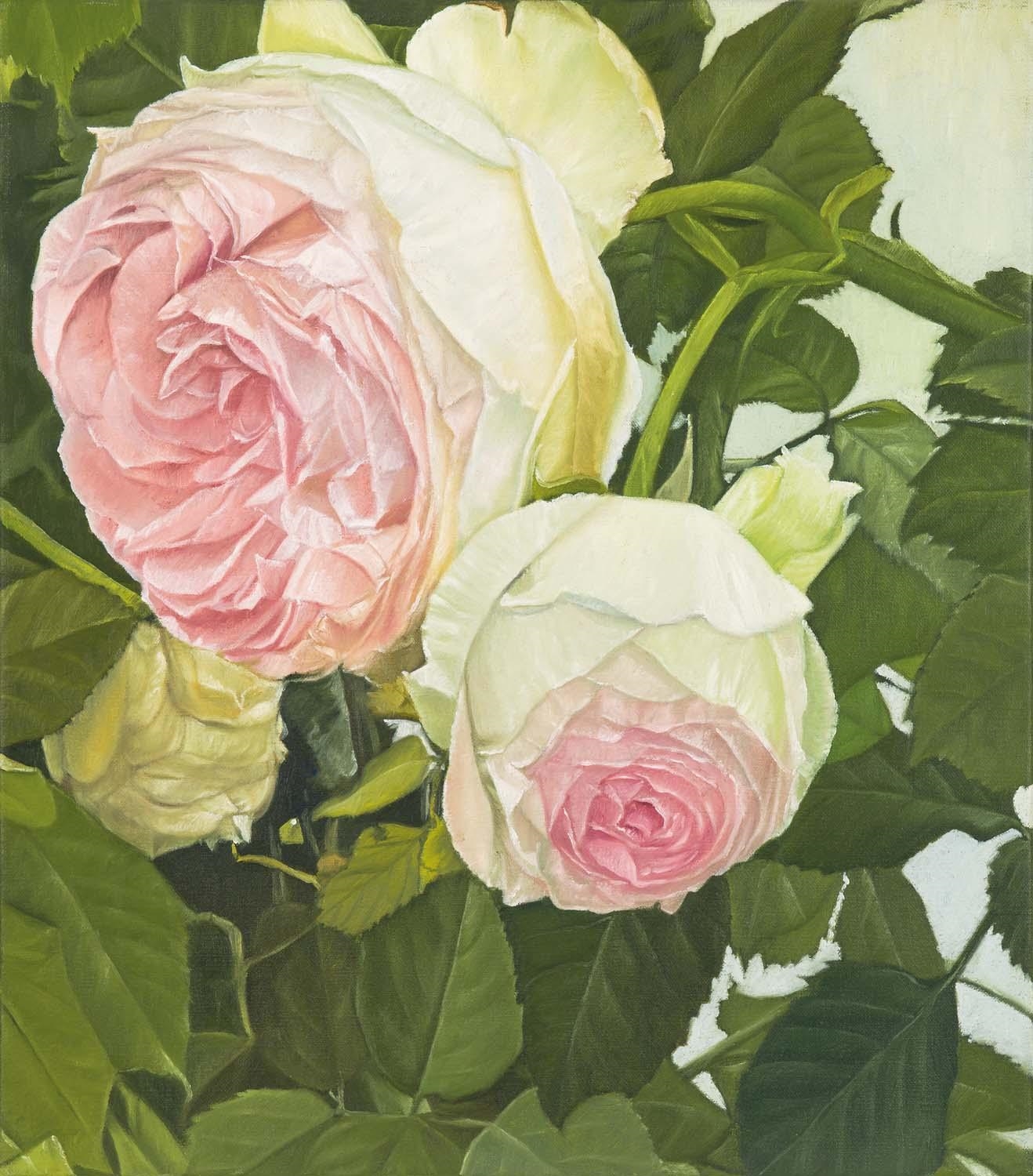 Artwork by Elisabeth Kruger, Pierre Climbing, Made of oil on linen