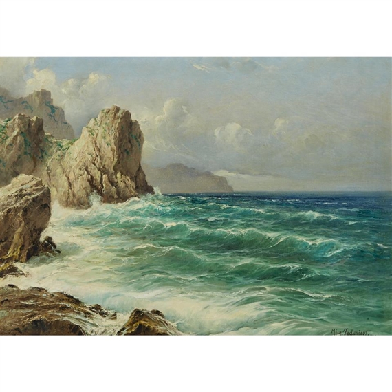 The sea at Capri by Michele Federico