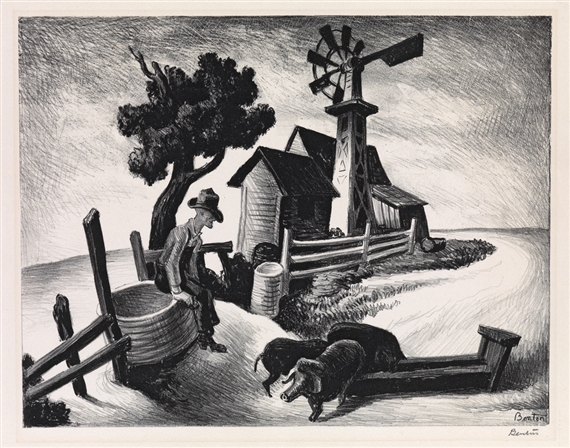 Homestead by Thomas Hart Benton‏, 1938