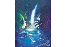 Landscape with Dolphin - original - Katsushi Sei