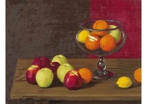 Fruits on the table by Hirohide Hashimoto, 1992