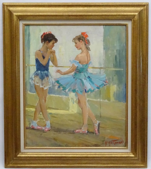 In the Ballet Class by Nikolai Nikolaevich Baskakov