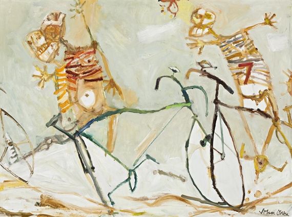The Bicycle Boy’s Collision by John Olsen, 1961