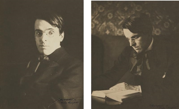 THREE PHOTOGRAPHIC PORTRAITS OF W.B. YEATS by Alice Boughton, 1903