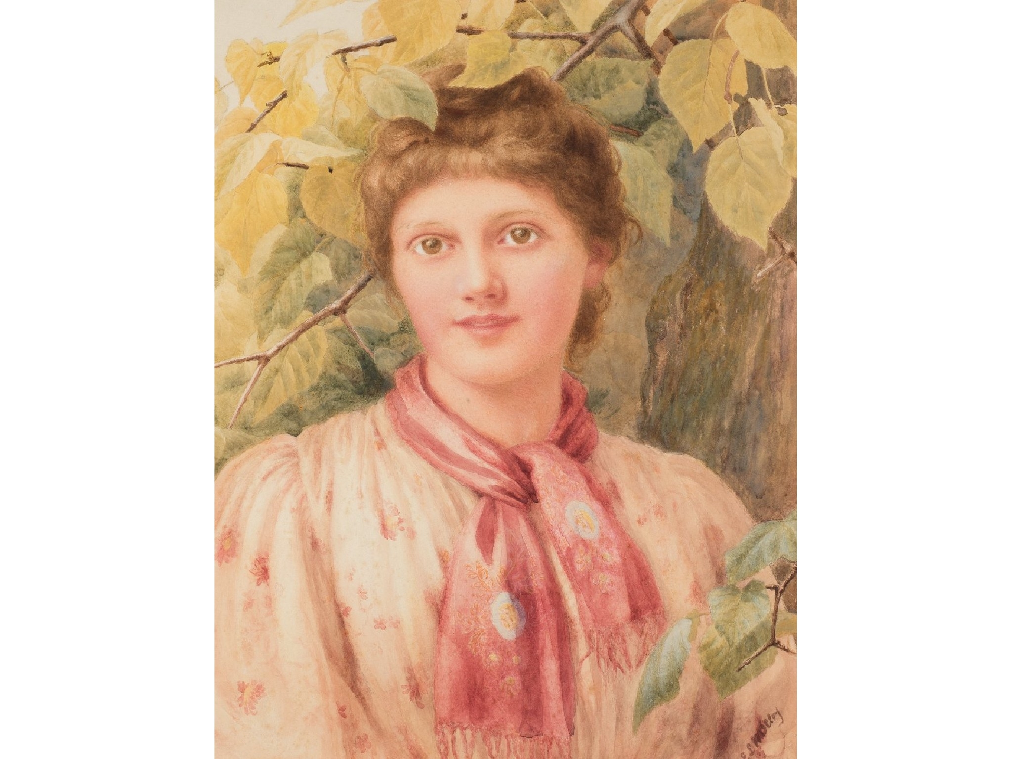 Artwork by E.L. McCloy, WIFE OF SAMUEL MCCLOY, Made of watercolour