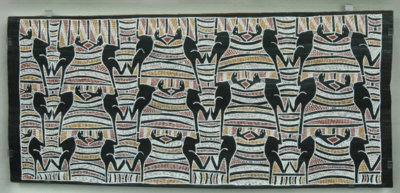 Dhulaku, Totem for the Marrakulu Clan by Ralwurrandji Wanambi