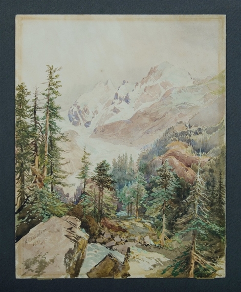 Morteratsch Glacier, Engadine by Nicolas Chevalier, 1881