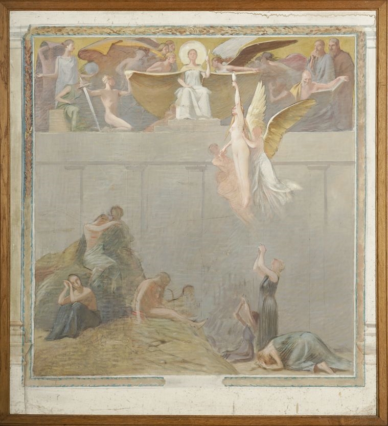 La Justice - projet allégorique by Gustave de Beaumont