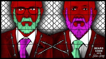 Gilbert & George: The Beard Pictures - Lehmann Maupin, New York (Chrystie Str)