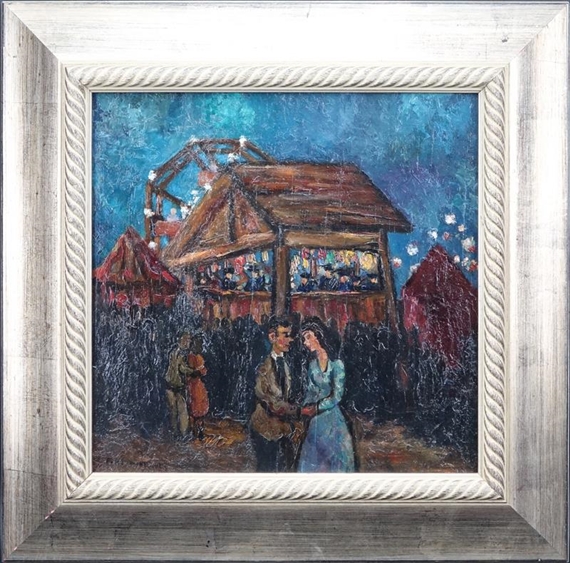 Ferdinand Stransky | Couple At The Fair | MutualArt