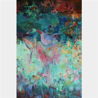 Landscape w/ Birds - Arlene Botkelen Cohen