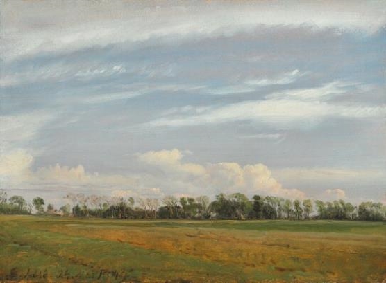 Landscape with trees, Læsø by Peter Christian Thamsen Skovgaard, 1849