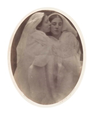 Allegorical Study (Mary Hillier and Kate Dore) by Julia Margaret Cameron, 1864
