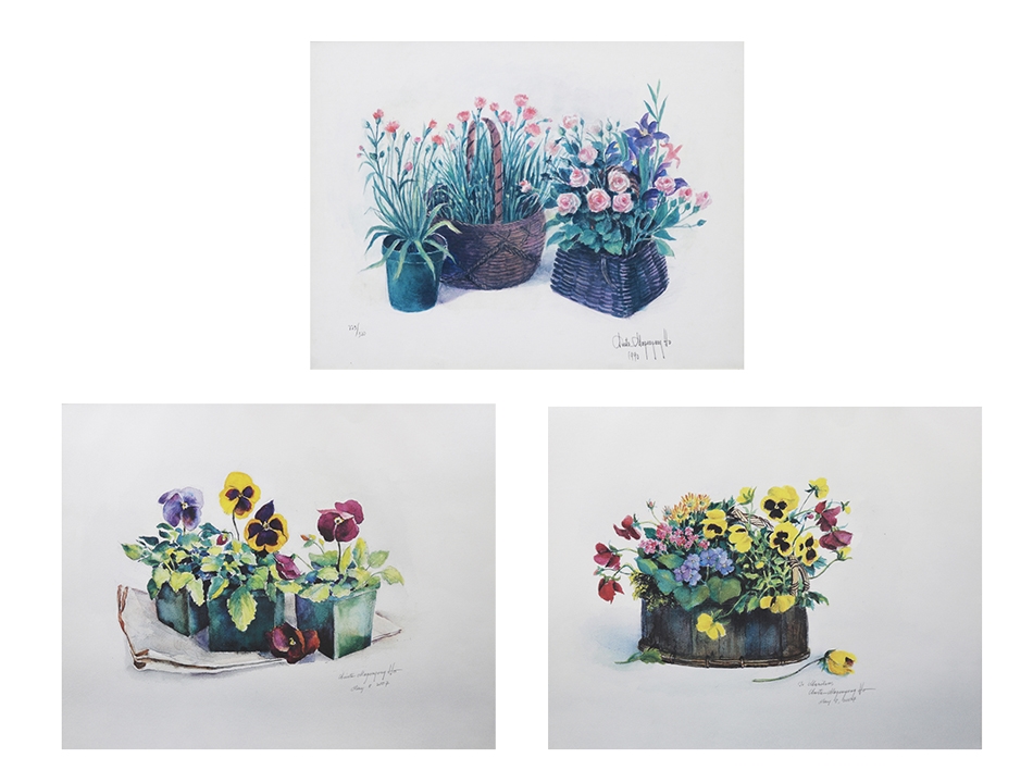 Artwork by Anita Magsaysay-Ho, 3 works,  Flowers, Made of print
