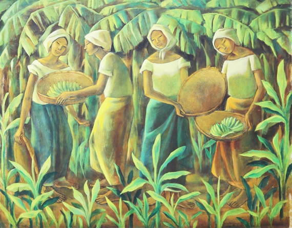 Women Amidst Bananas