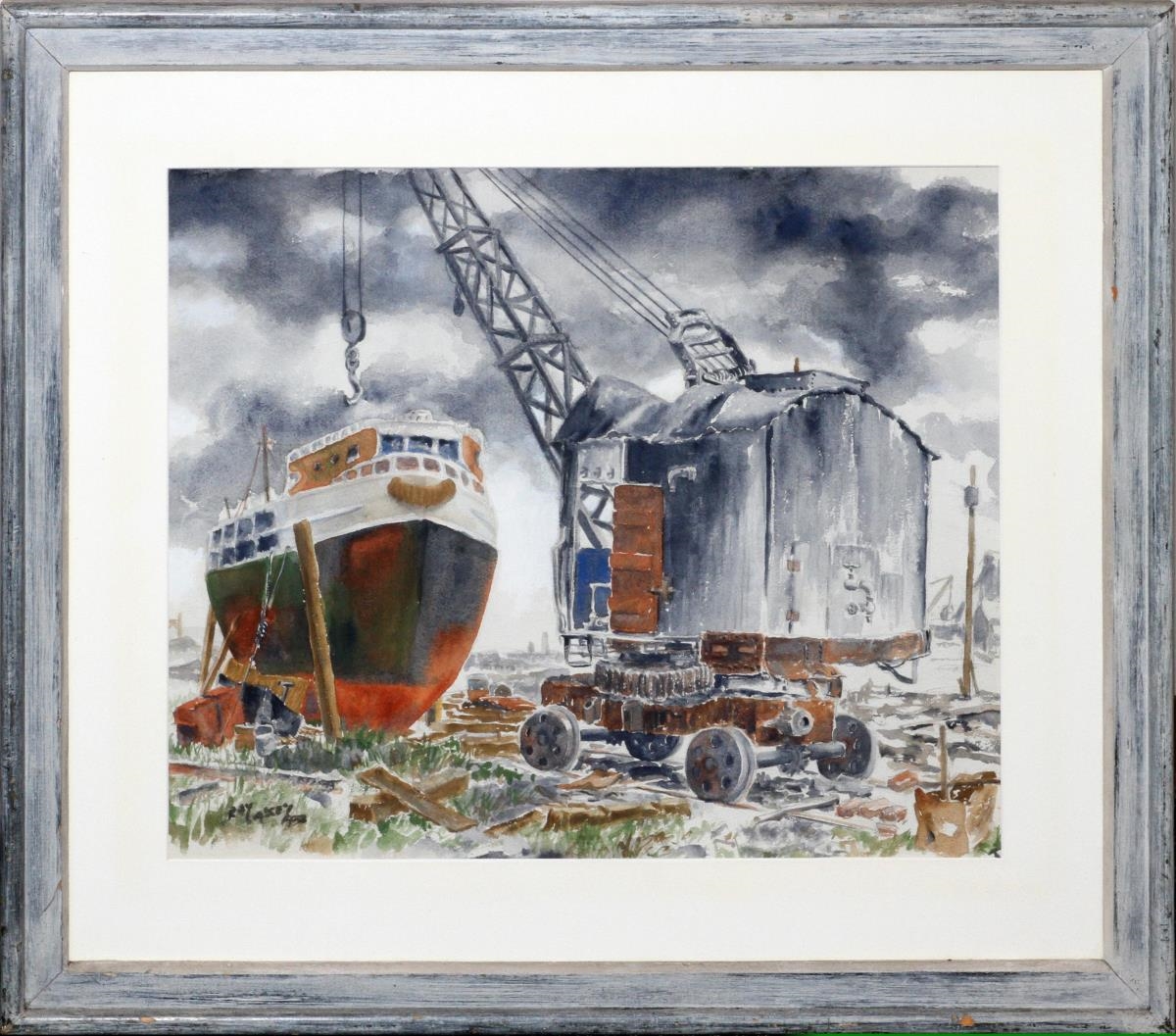 Artwork by Raymond Calcey, MUTUAL SYMPATHY, Made of warercolour on paper