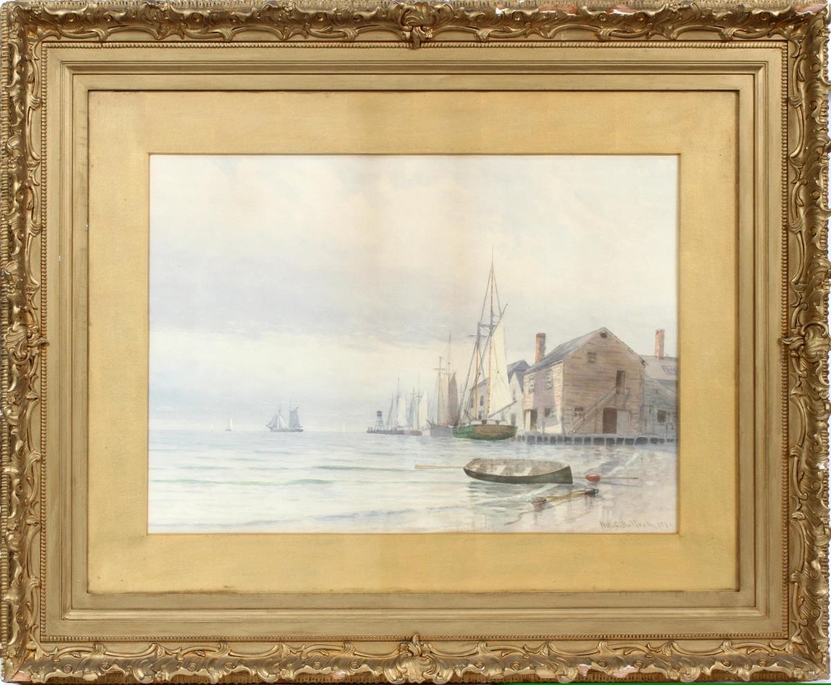 Nat C. Bullock | Harbor Scene (1891) | MutualArt