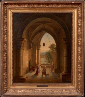 Scène d'après Gabriella di Vergy - Charles Caius Renoux