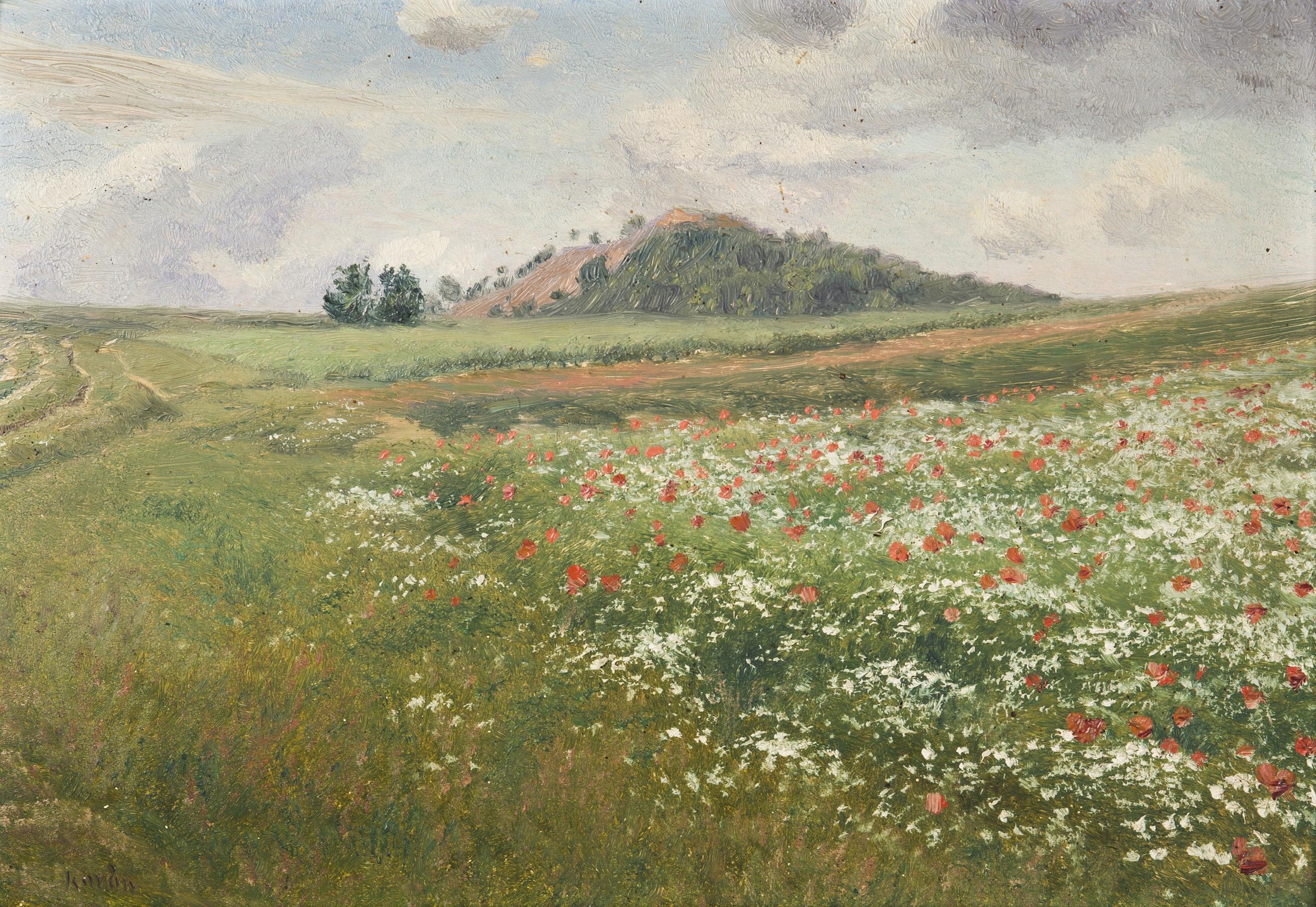 Frantisek Kaván | Fields with Wild Poppies (1902) | MutualArt