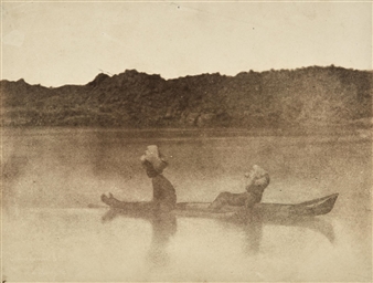 Nubiens traversant le Nil - Ernest Benecke