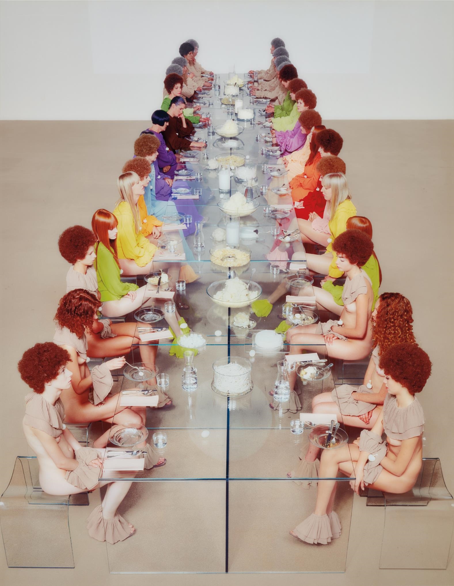 Artwork by Vanessa Beecroft, VB52, Castello di Rivoli, Turin, Made of Chromogenic print