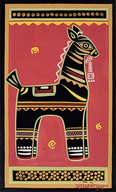 Artwork by Jamini Roy, Untitled, Made of Tempera        on paper