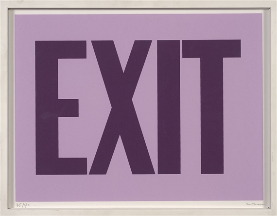 Exit by Olivier Mosset, 1994